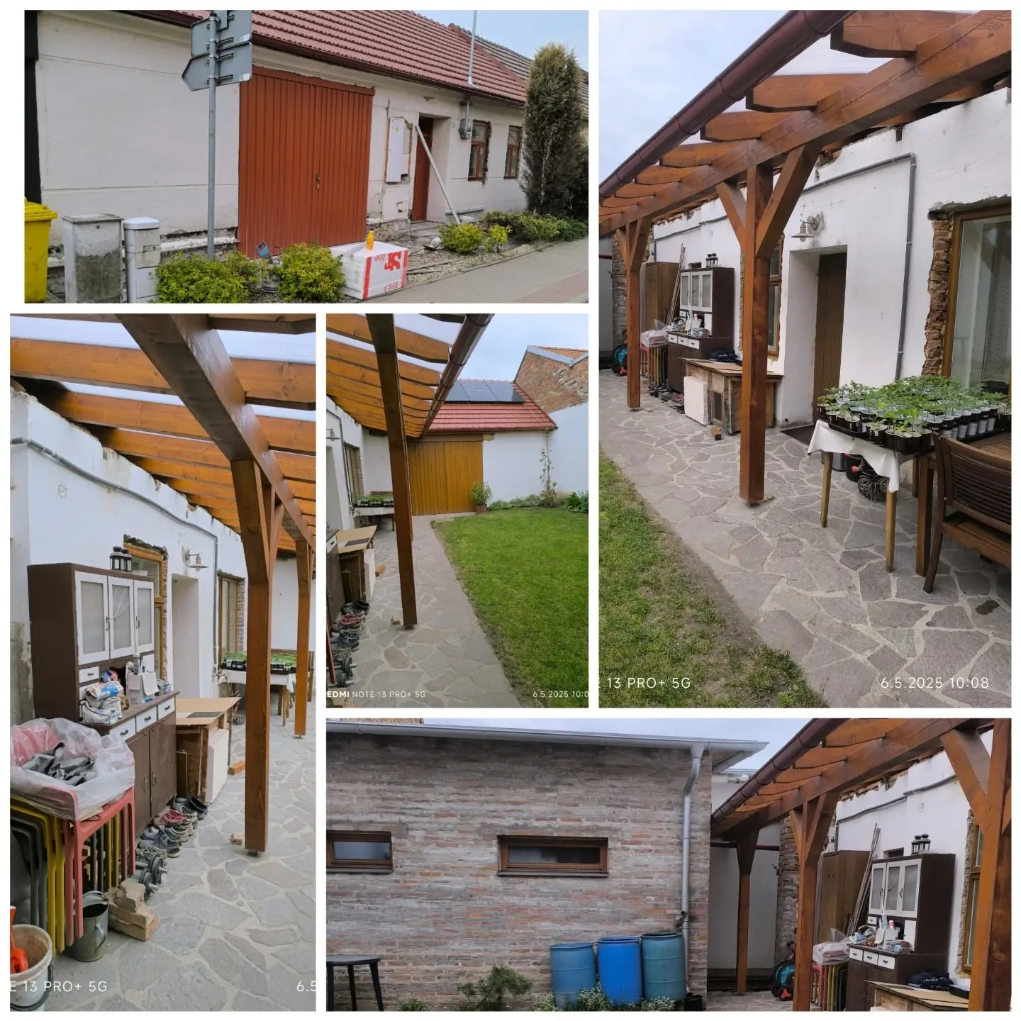 Rodinný dům před zateplením fasády – původní stará omítka před rekonstrukcí